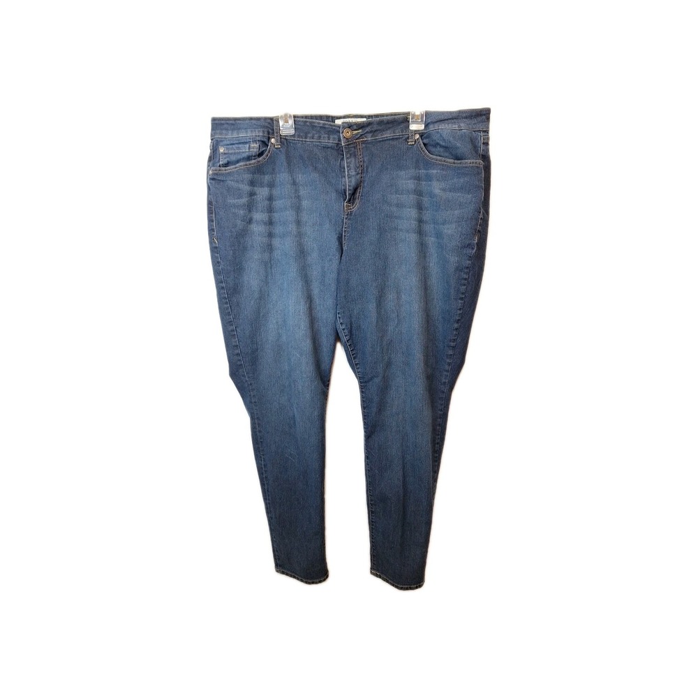 Torrid Denim Womens Plus‎ Size 26T Jeans Medium Wash Stretch Distressed 5 Pocket